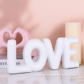 Large Resin Sculpture of White Love Letters
